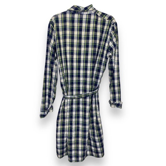 Men’s Vintage State O Main Plaid Robe 100% Cotton Large - Picture 7 of 7
